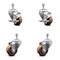 Service Caster 3 Inch High Temp Glass Filled Nylon 10mm Threaded Stem Caster Brakes SCC, 2PK SCC-TS20S314-GFNSHT-M1015-2-TLB-2 - alternate 1